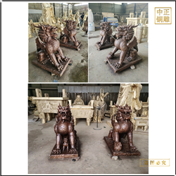門(mén)口銅麒麟制作加工