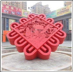 中國(guó)結(jié)廣場(chǎng)雕塑圖片